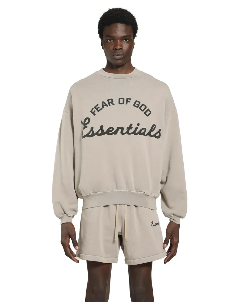Fear of God Training 90s Crewneck Sweatshirt Beige