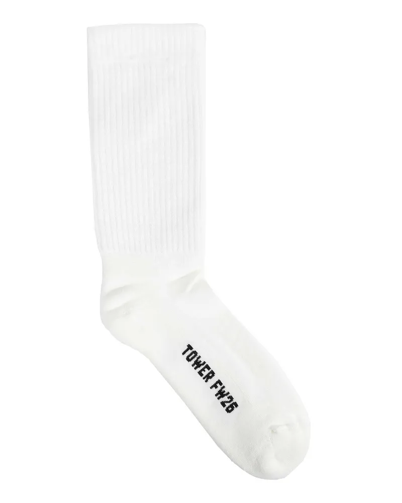 Rick Owens Tower Glitter Socks White
