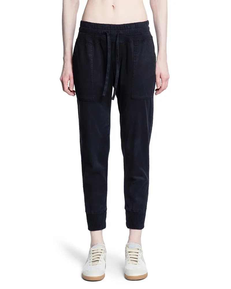 James Perse Mixed Media Pants Black