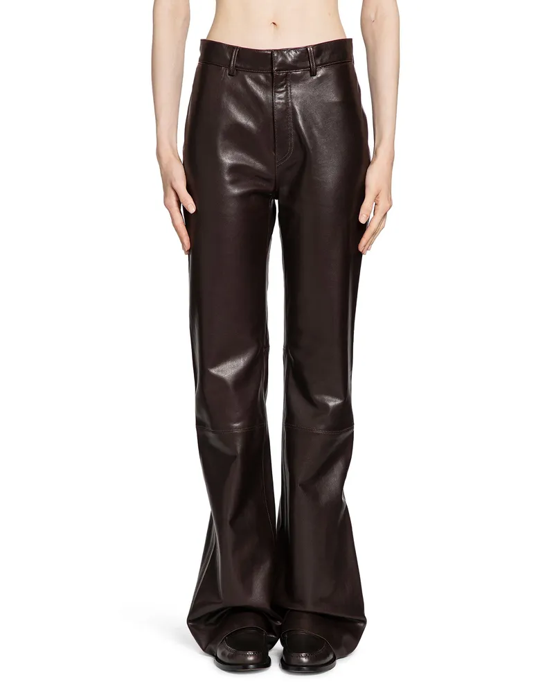 Petar Petrov WOMAN BROWN TROUSERS Brown