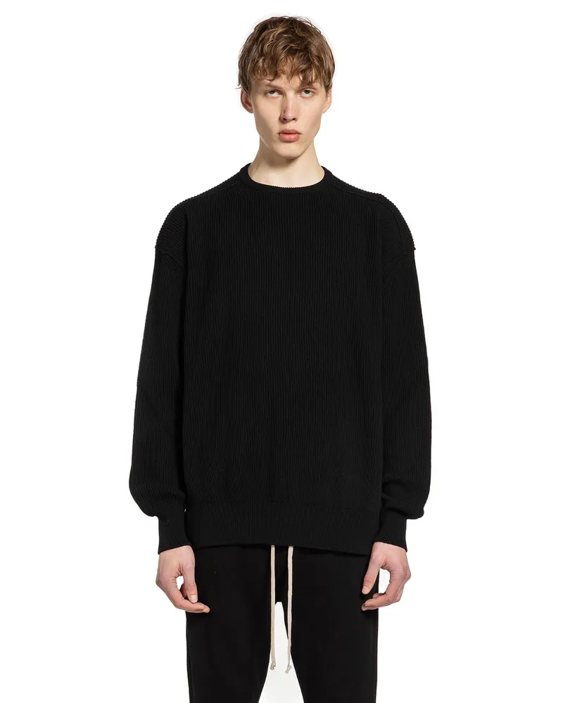 Rick Owens Temple Jumbo LS Sweater Black