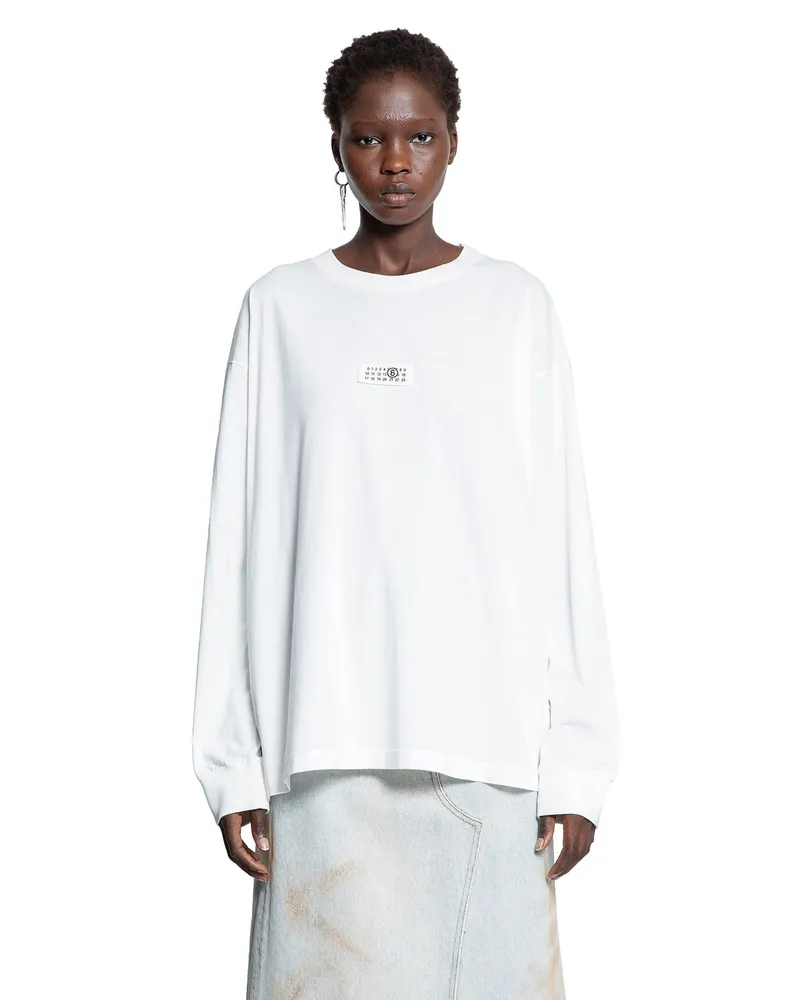 Maison Margiela Numeric Long Sleeve T-Shirt Off-white