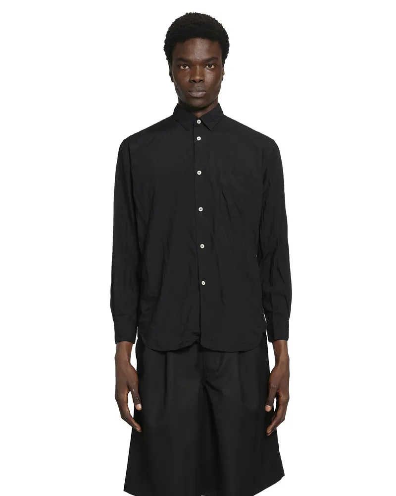 Comme des Garçons Crinkled Pocket Shirt Black