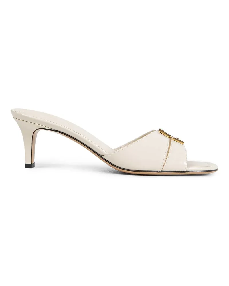 Fendi FFold Slip-on Sandals White