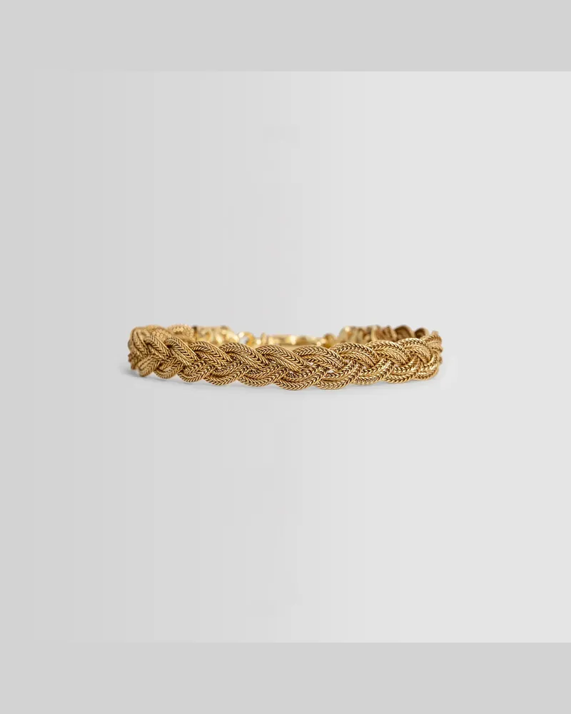 Emanuele Bicocchi Diamond Cut Braided Bracelet Gold
