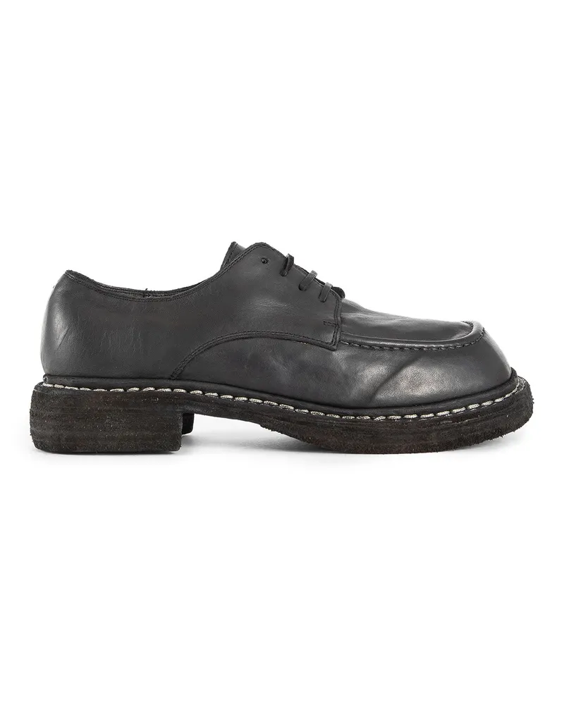 GUIDI Soft Horse Full Grain Shoes Black