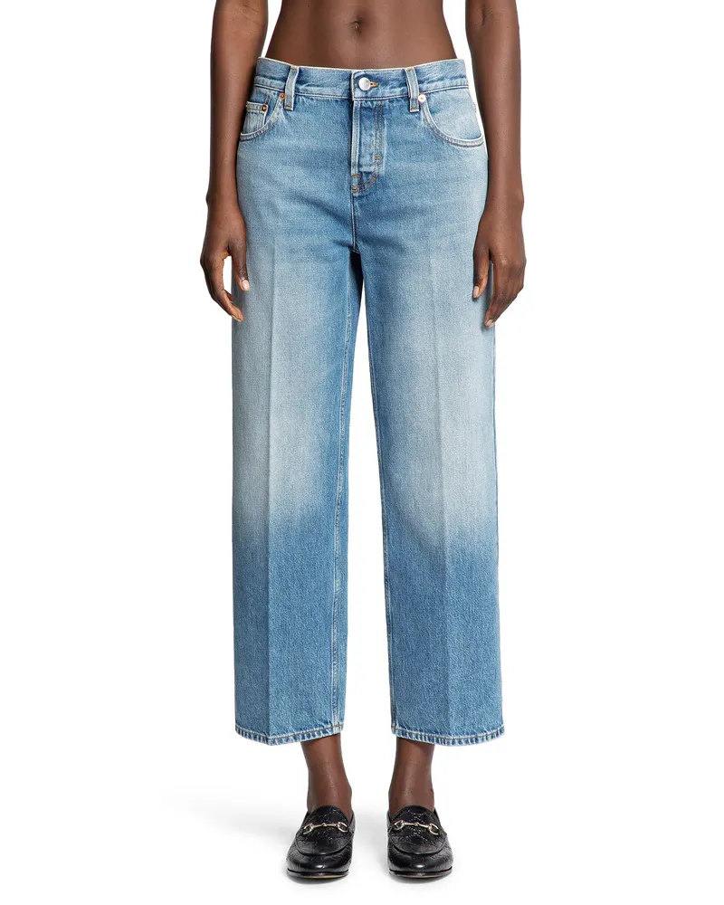 Gucci 5 Pocket Straight Jeans Blue