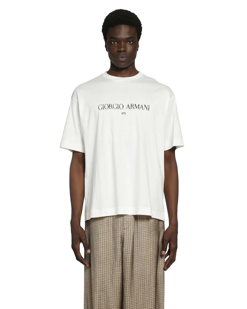 Giorgio Armani 1975 Logo T-Shirt White