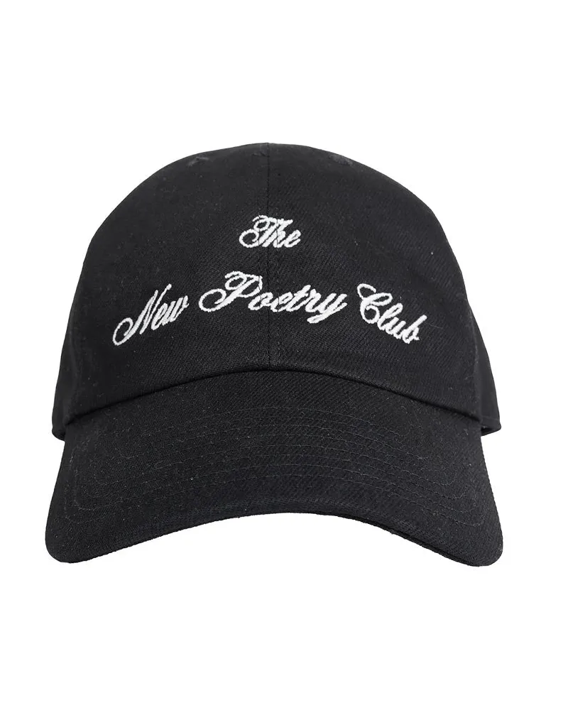 Ann Demeulemeester The New Poetry Club'' Baseball Cap Black