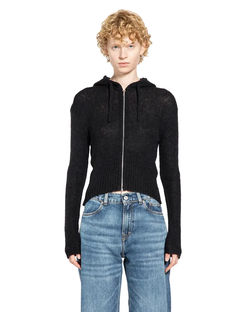 Our Legacy Fuzzy Alpaca Compact Hood Black