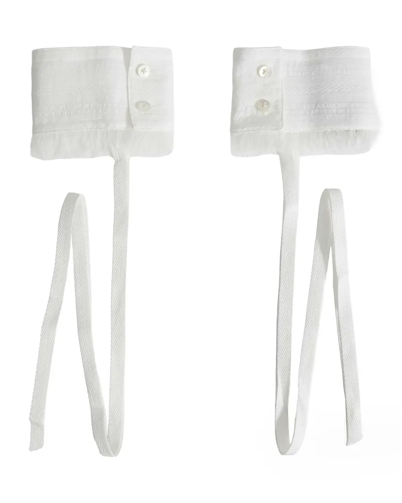 Ann Demeulemeester Dante Cuffs White