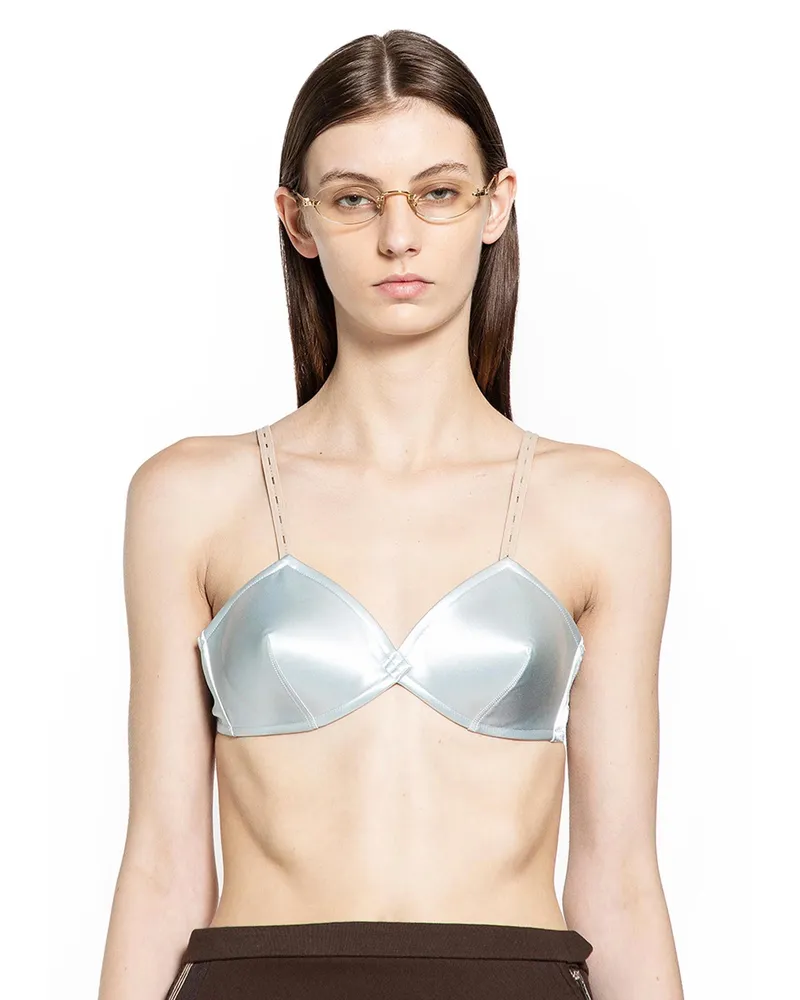 Miu Miu Satin Bra Blue