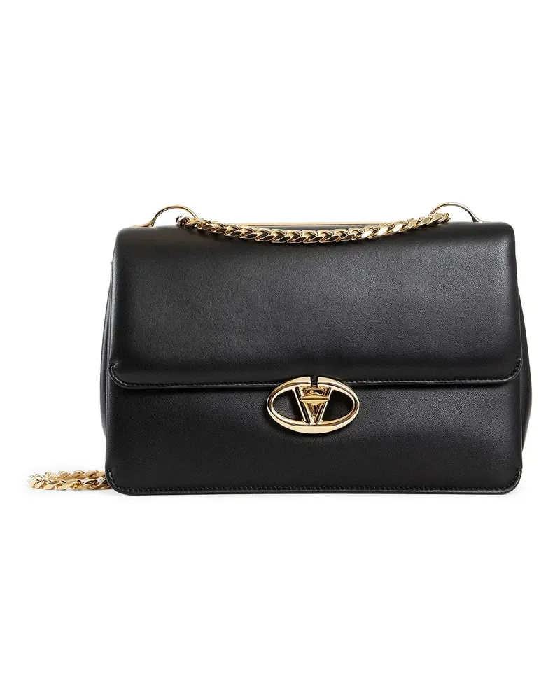 Valentino Garavani Borsa a tracolla a catena media Black