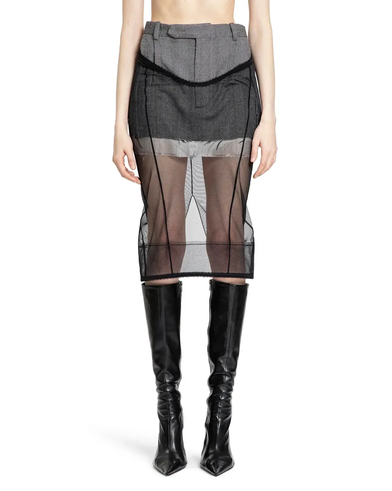 Dilara Findikoglu Licenza Uomo Gonna Black&white