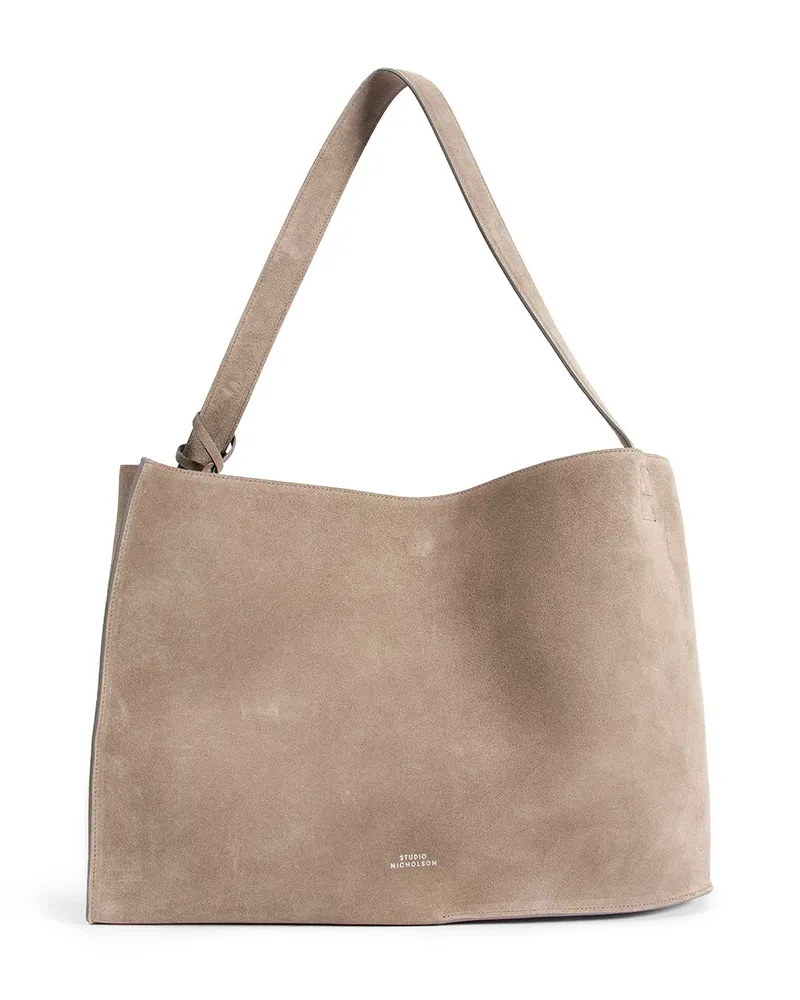 Studio Nicholson Doublet Suede Tote Bag Beige