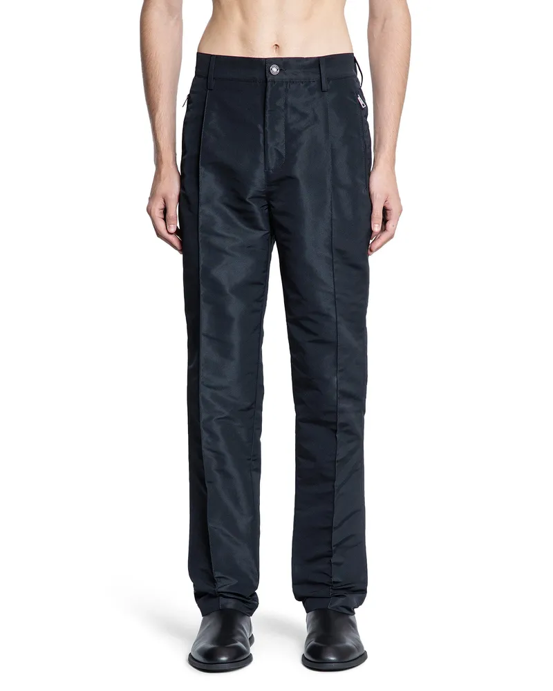 Givenchy Stitched Pleat Nylon Trousers Black