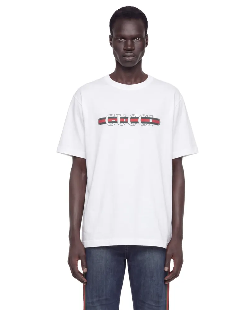 Gucci Vintage Logo Cotton T-Shirt White