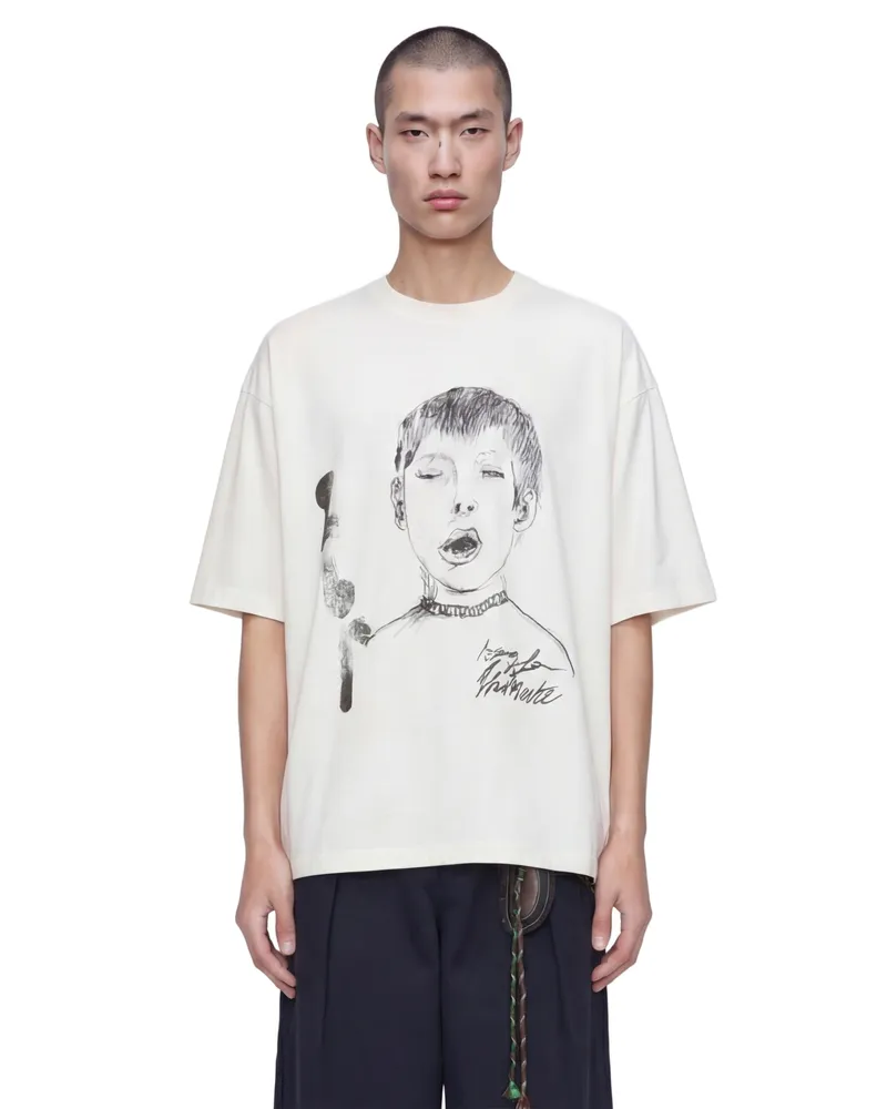 Song For The Mute Yawning Kid'' Gym Tee Off-white