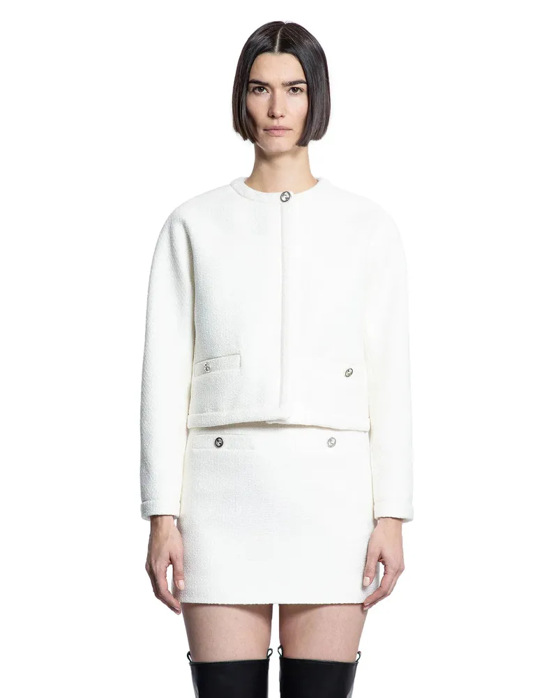 Gucci Wool Bouclé Jacket Off-white