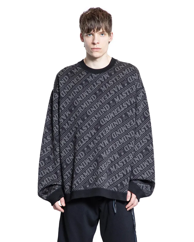 Mastermind World All Over Diagonal Logo Sweatshirt Black