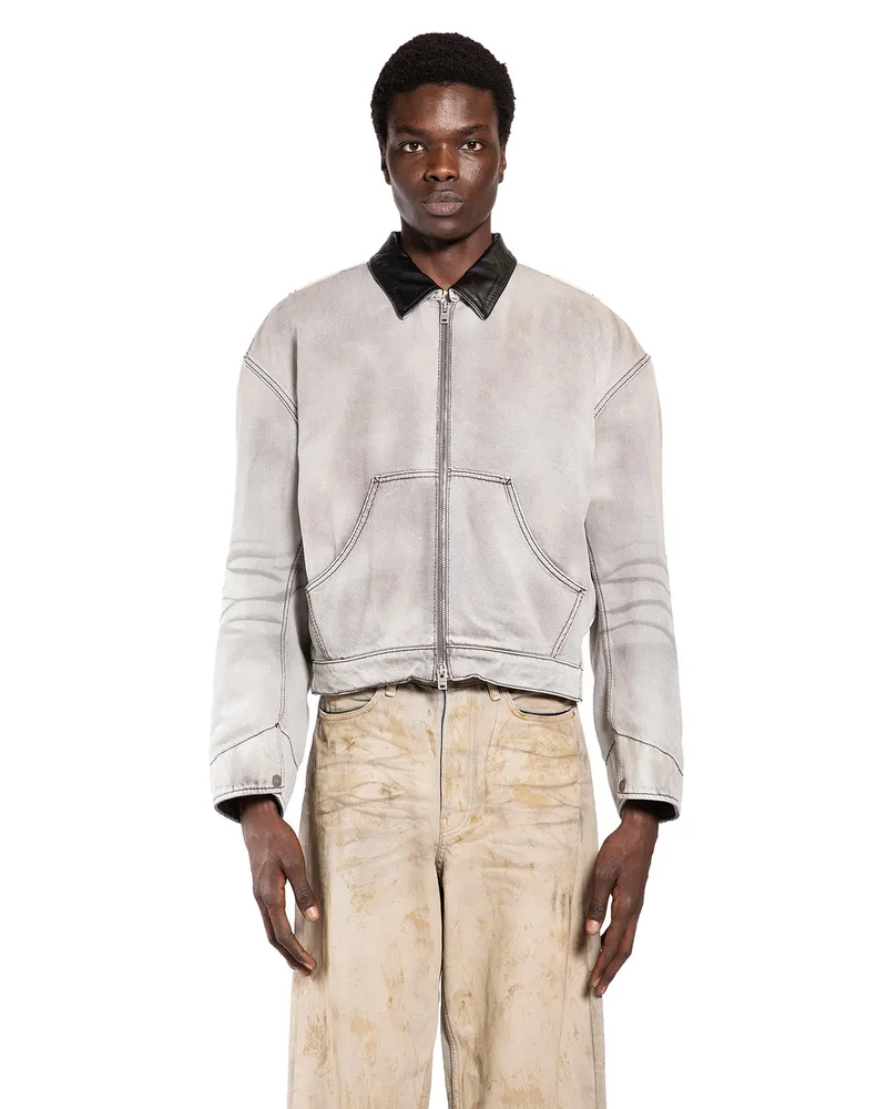 Acne Studios Faded Denim Jacket Grey