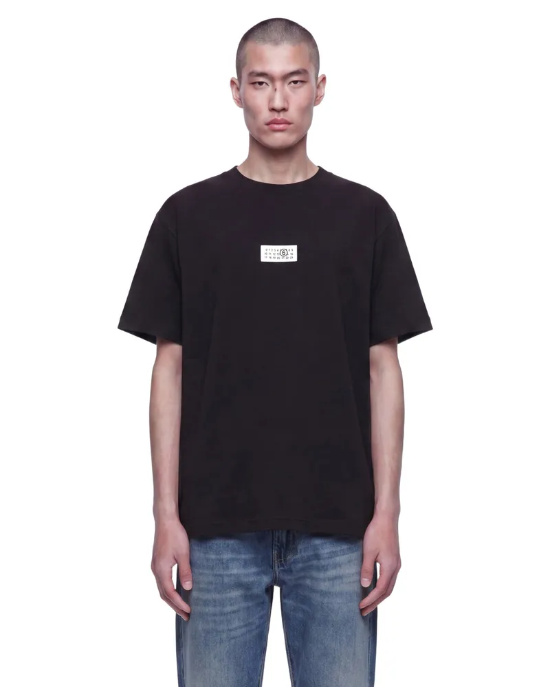 Maison Margiela Numeric Cotton T-Shirt Black