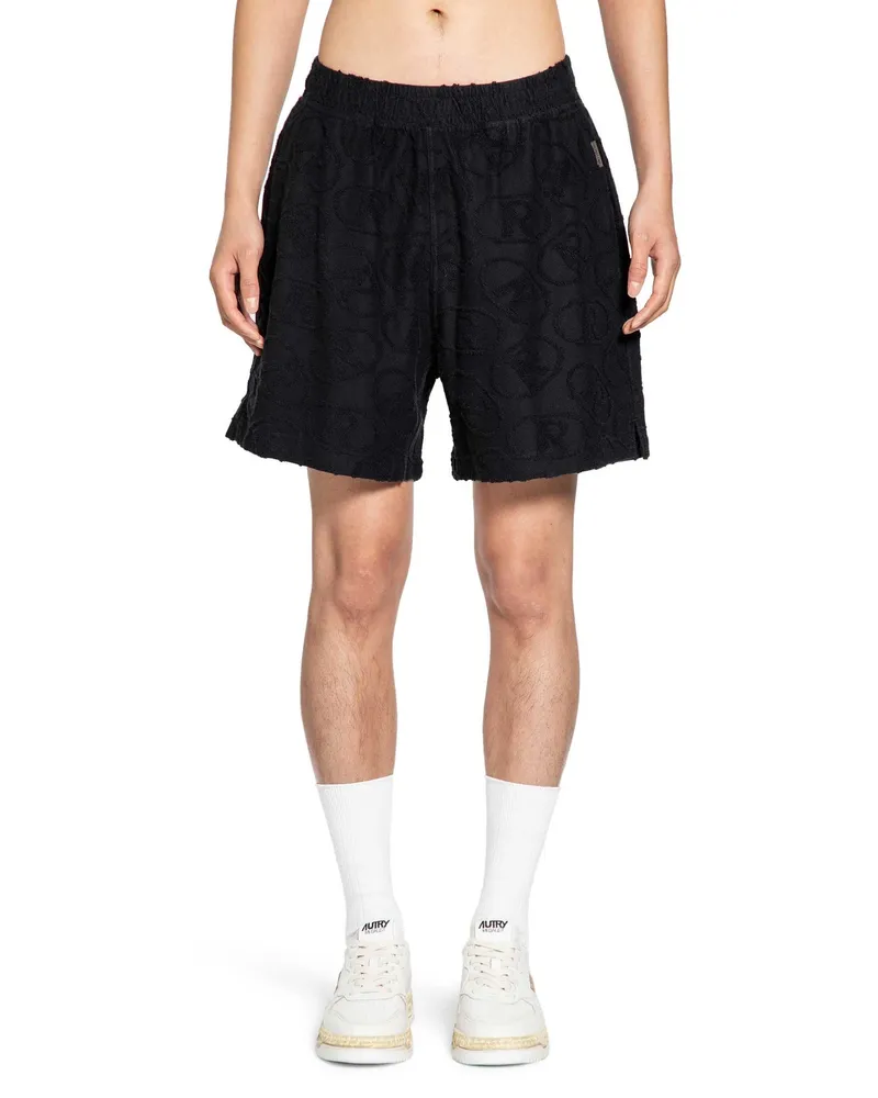 REPRESENT AOP Towel Shorts Black