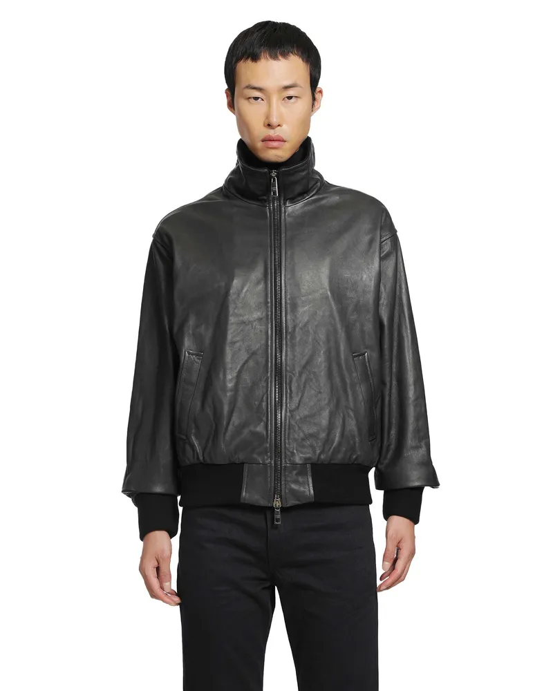 Giorgio Brato Nappa Leather Jacket Black