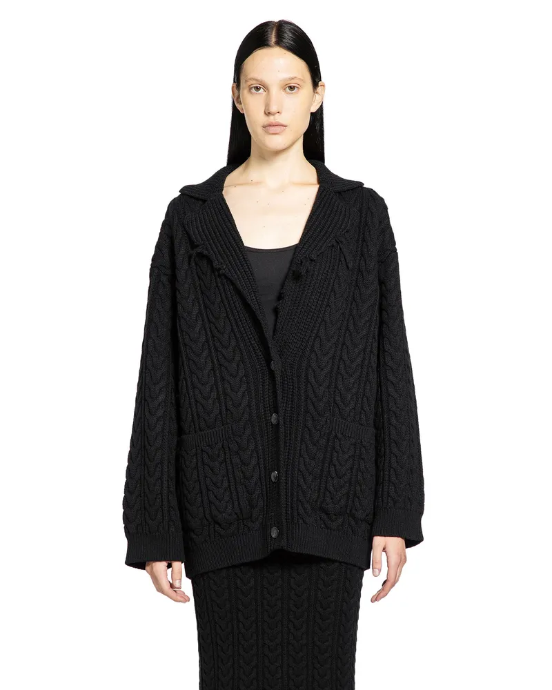 Laneus WOMAN BLACK KNITWEAR Black