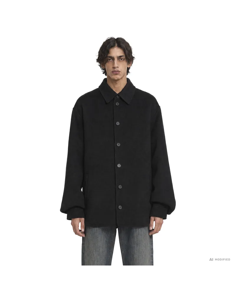 Fendi Double Wool Silk Jacket Black