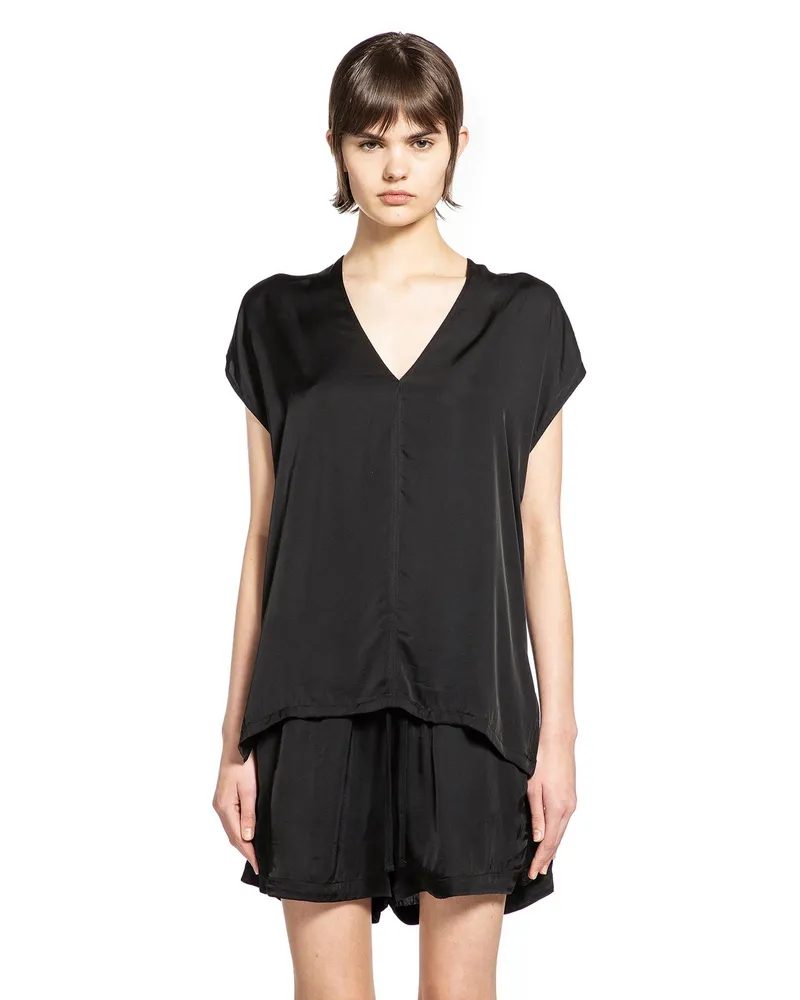 THOM KROM Sateen Look Shirt Blouse Black