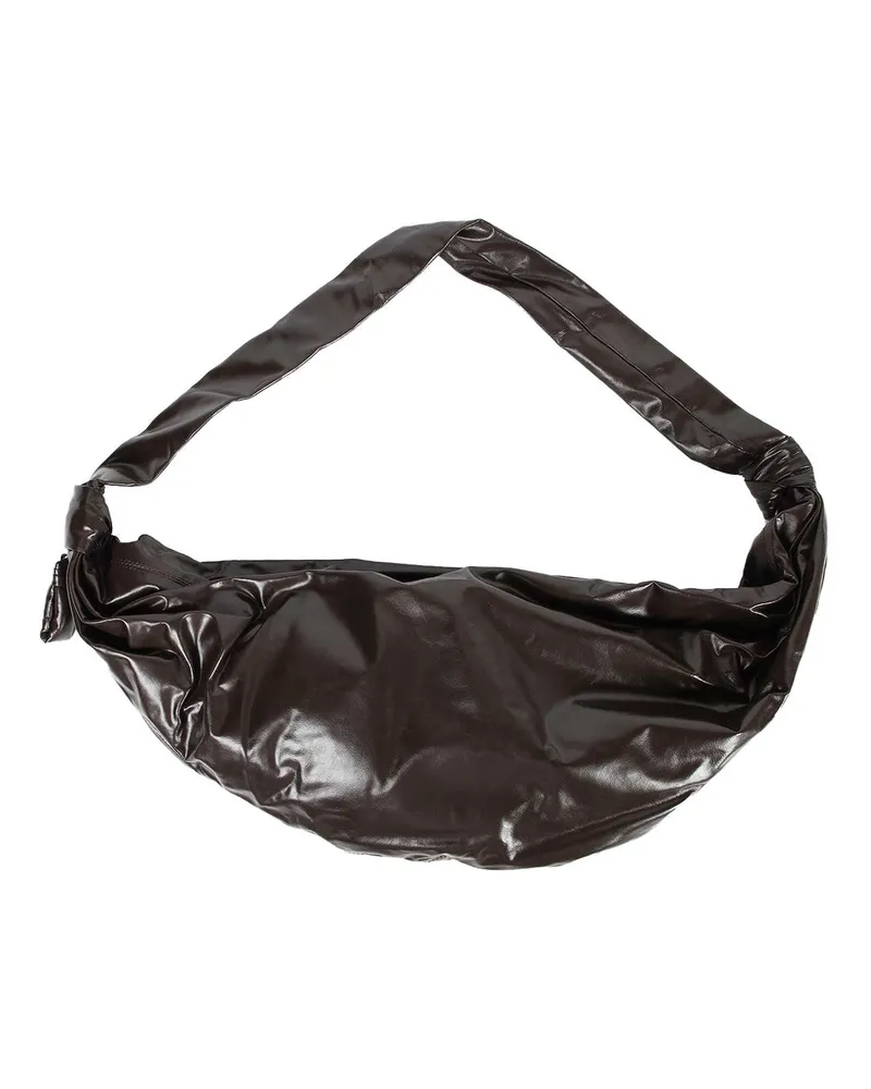 Christophe Lemaire Large Croissant Shoulder Bag in Leather 