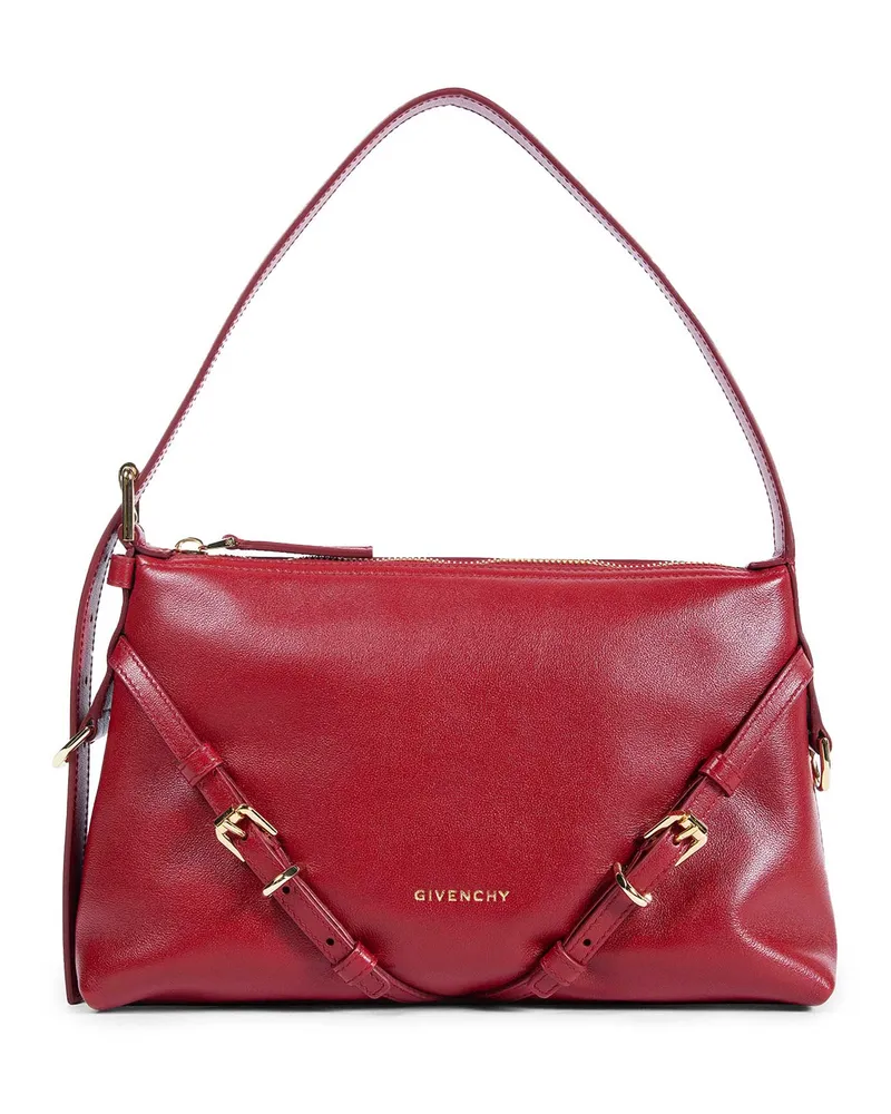 Givenchy Mini Voyou Bag in Shiny Leather Red