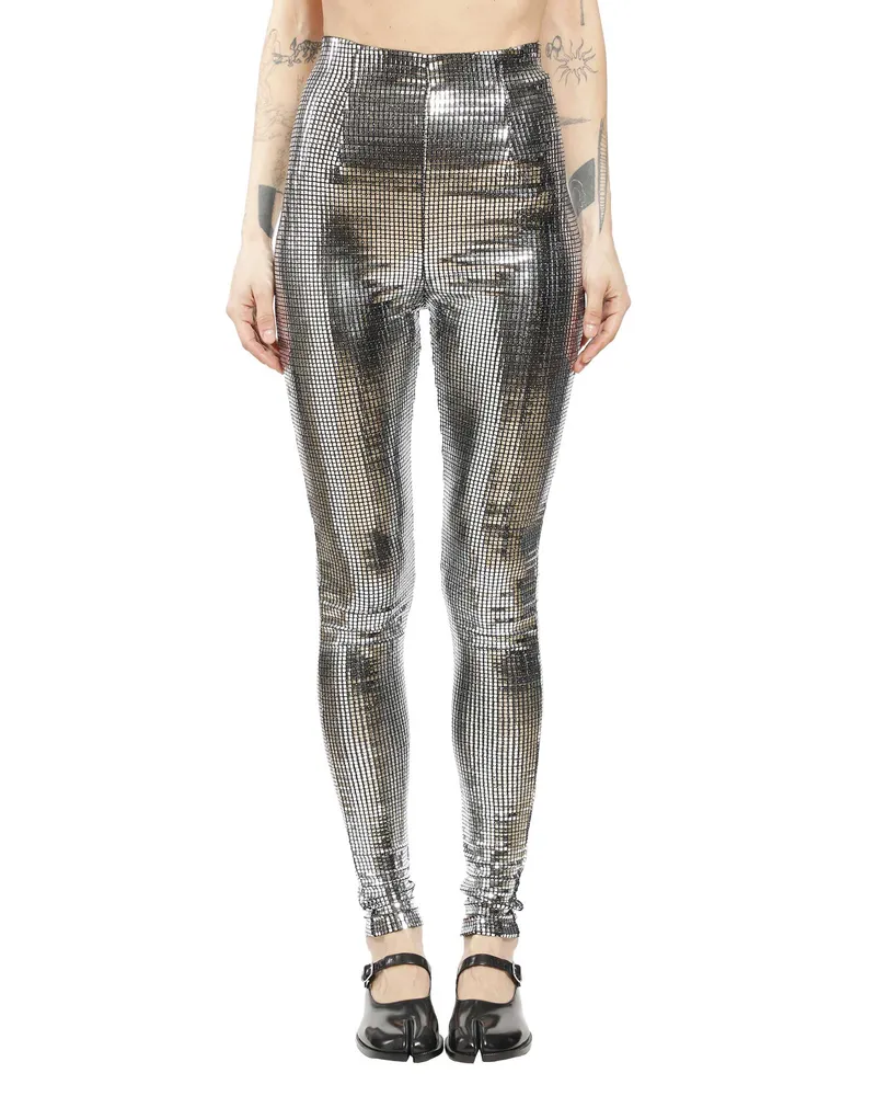 Maison Margiela Sequinned Trousers Silver