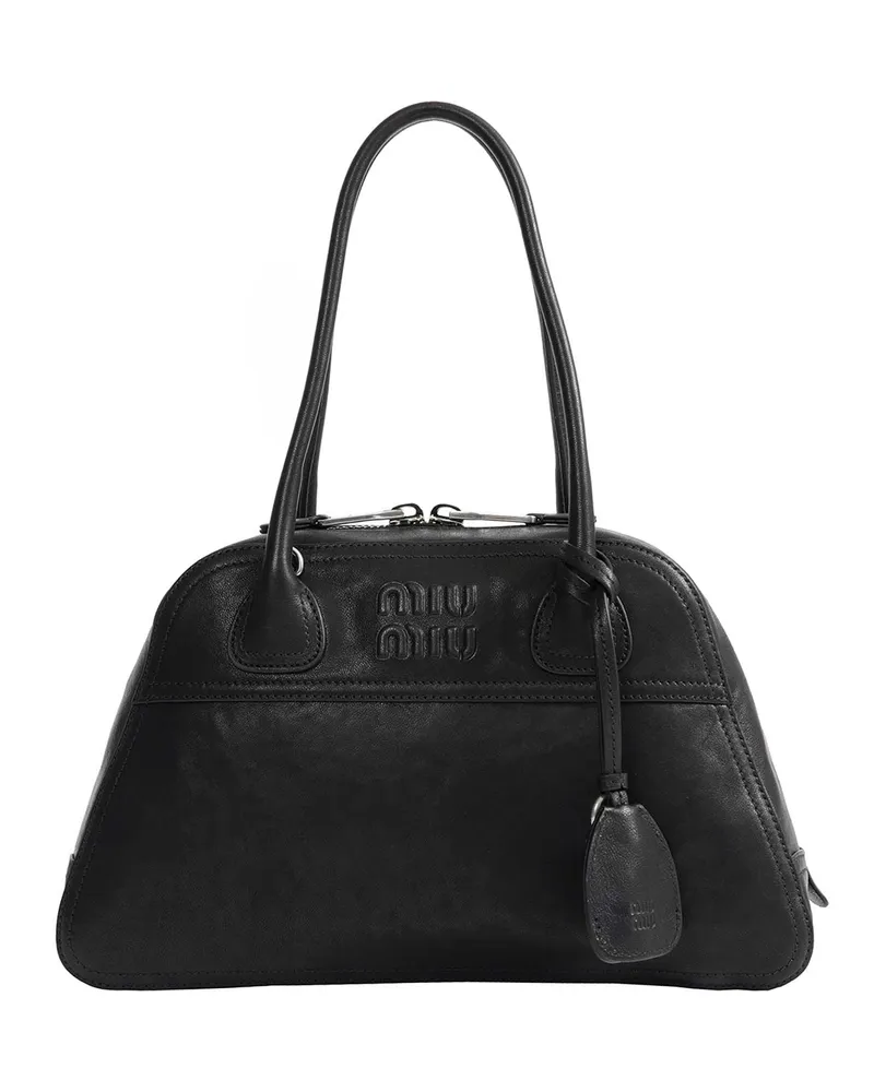 Miu Miu Vivant Nappa Leather Bag Black