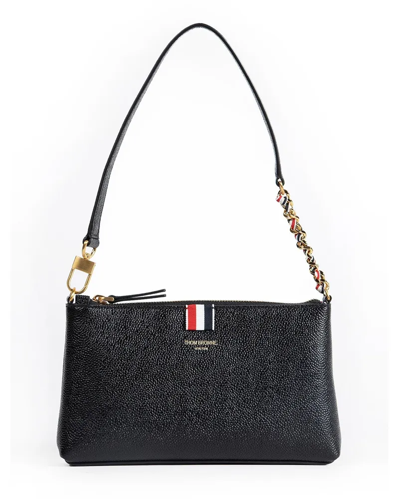 Thom Browne Mini Bag in Pebble Grain Leather Black