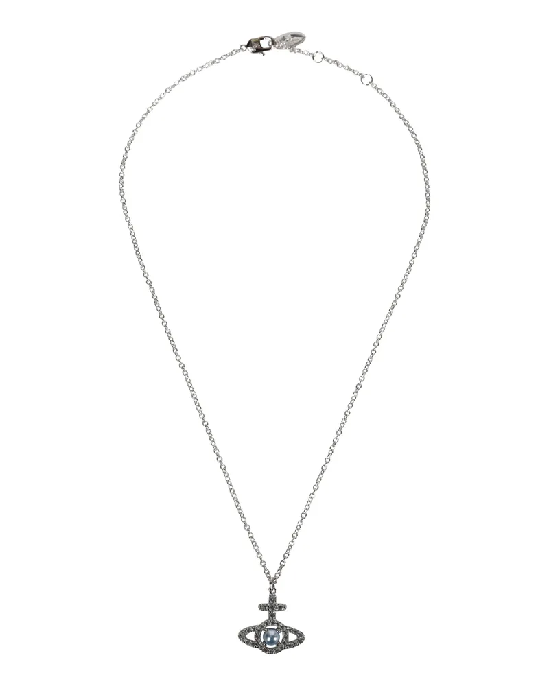 Vivienne Westwood Olympia Pearl Pendant Silver