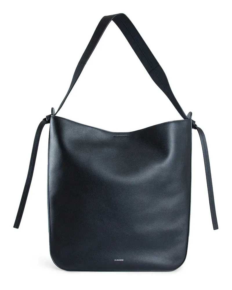 Jil Sander Knot Hobo Shopepr Bag Black