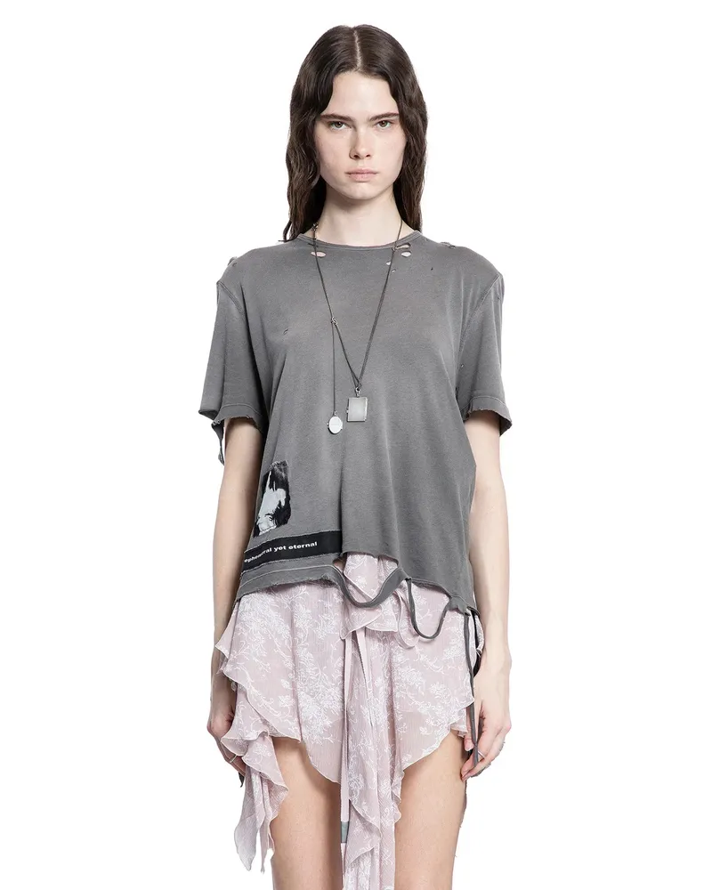Ann Demeulemeester Fanie Standard T-Shirt Grey