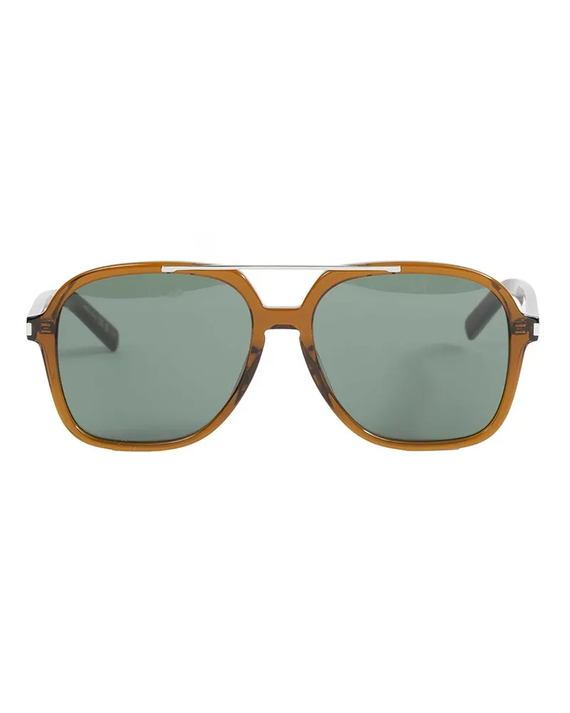 Saint Laurent Aviator Sunglasses Brown