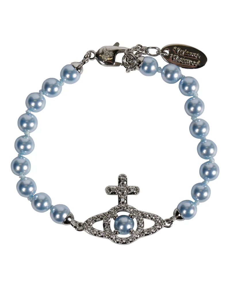 Vivienne Westwood Olympia Pearl Bracelet Silver