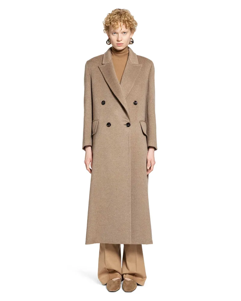 Max Mara WOMAN BEIGE COATS Beige