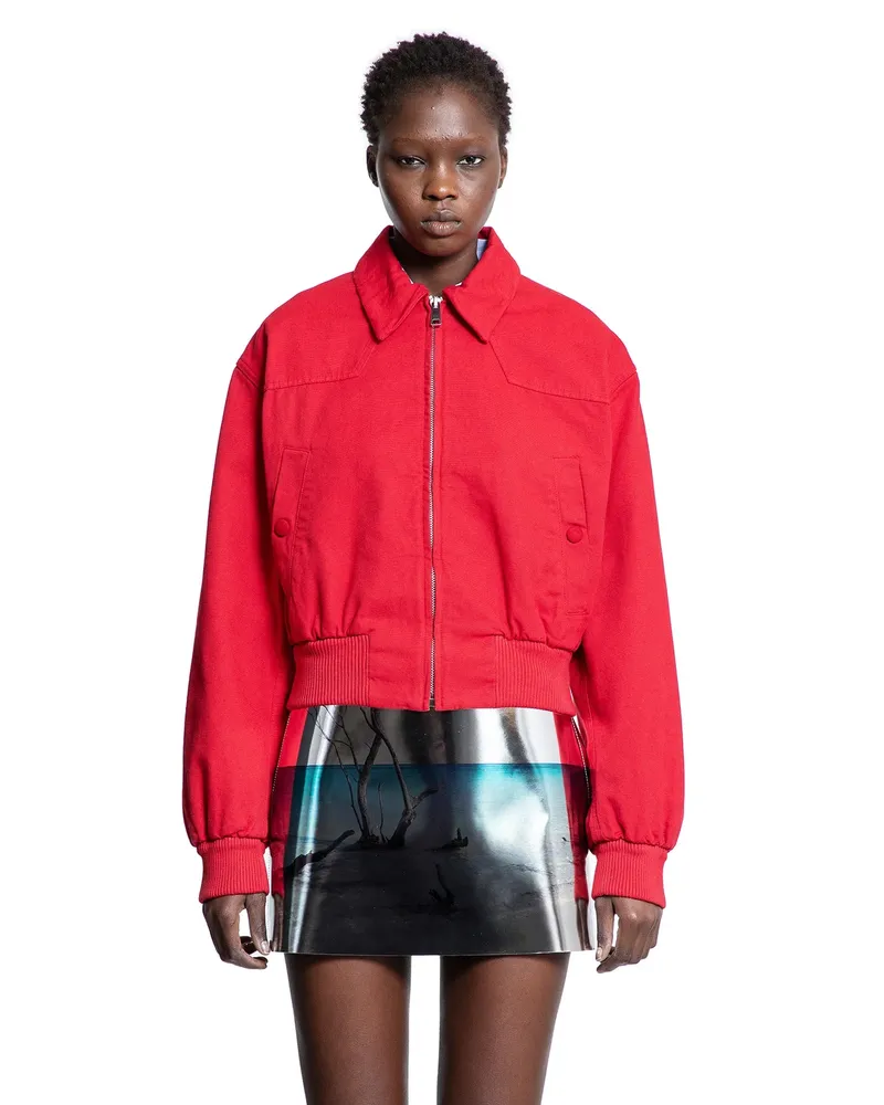 Prada Canvas Jacket Red
