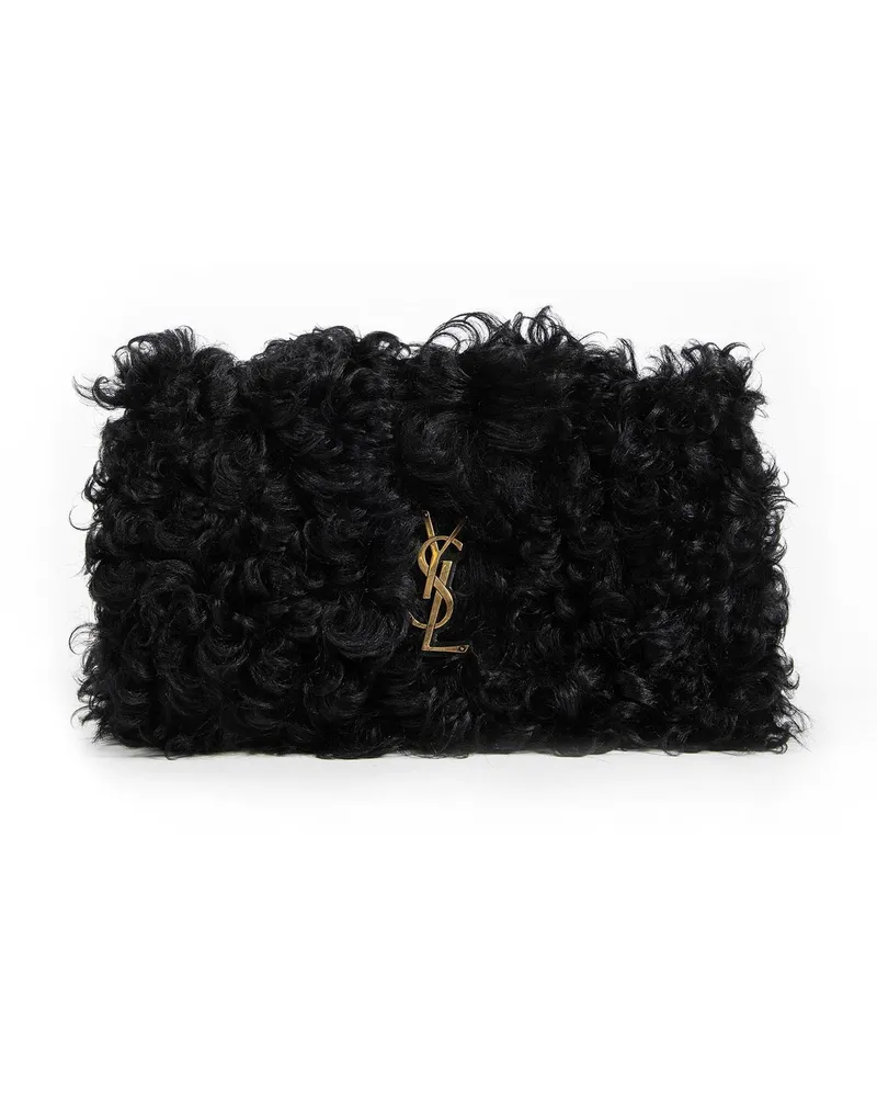 Saint Laurent Jamie Medium in Shearling Black