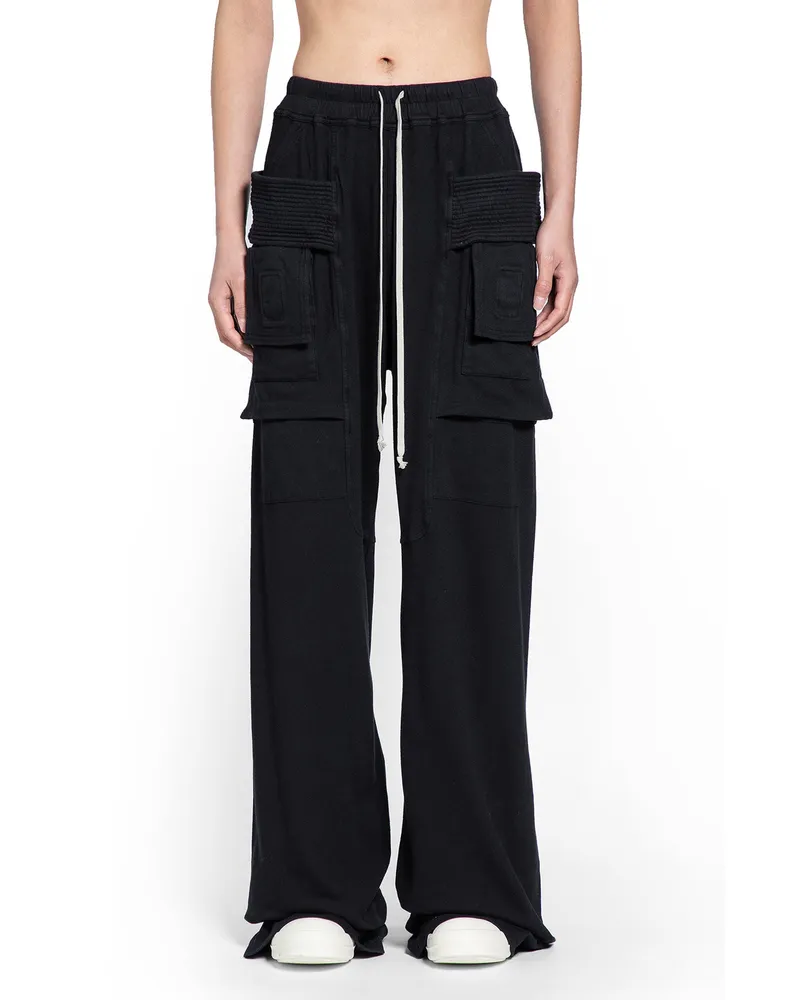 DRKSHDW by Rick Owens Wide Creatch Cargo Drawstring Black