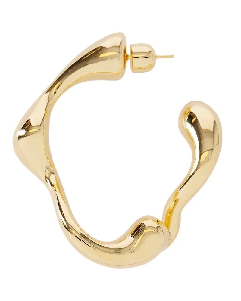 Maria Black Splash Hoop Large earring Gold