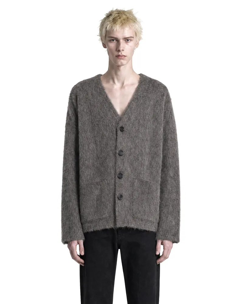Our Legacy Hairy Wool Cardigan Grey