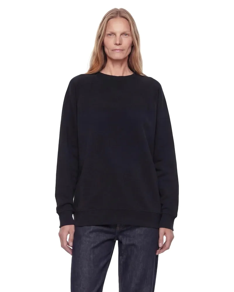 James Perse Vintage French Terry Relaxed Sweatshirt Black