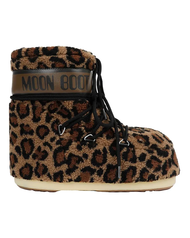 Moon Boot Icon Low Fleece Boots Brown