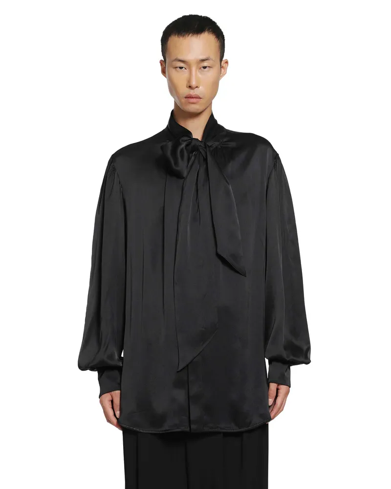 Ann Demeulemeester Runo Lavallère Shirt Black
